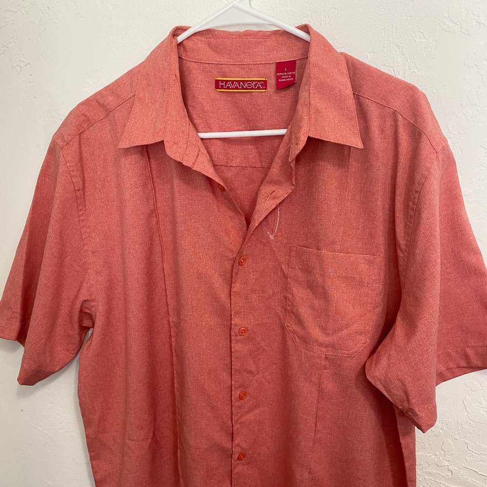 The Havanera Co. Cuban Cigar Red Shirt L - NWOT